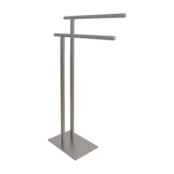 SCC6038 Freestanding Double Towel Rack, Brushed Nickel